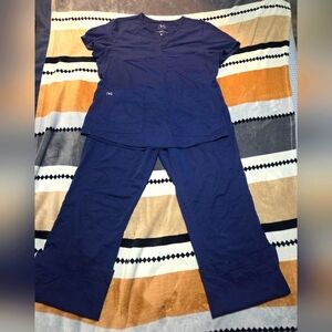 NRG Navy Blue Scrub Set